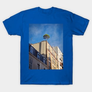 Pine tree on the top of a building T-Shirt